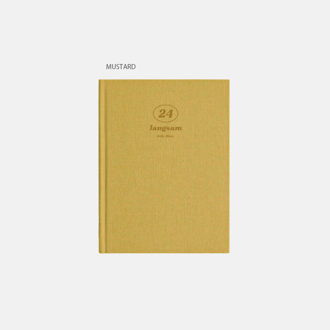 mustard - Buyme 2024 Langsam Dated Daily Diary Planner