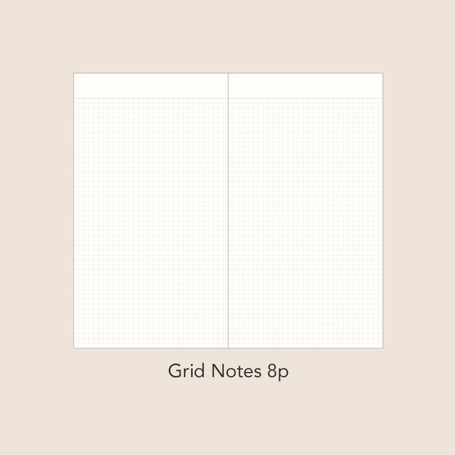 Grid Notes - 2024 Edit Small Dated Weekly Planner Agenda