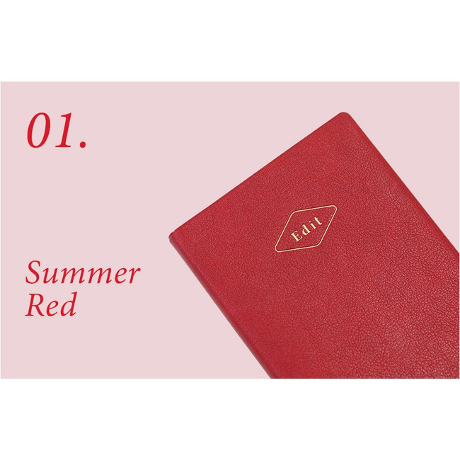 Summer red - 2024 Edit Small Dated Weekly Planner Agenda