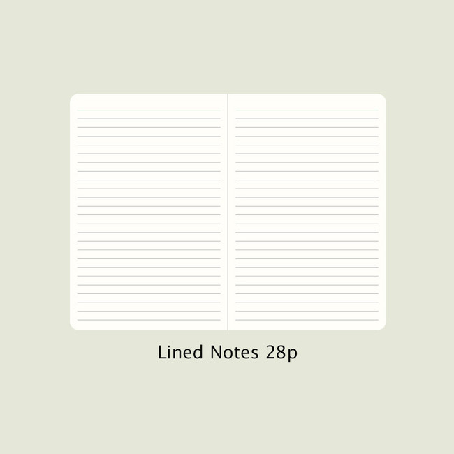 Lined notes - 2024 Simple B6 Hardcover Dated Weekly Planner