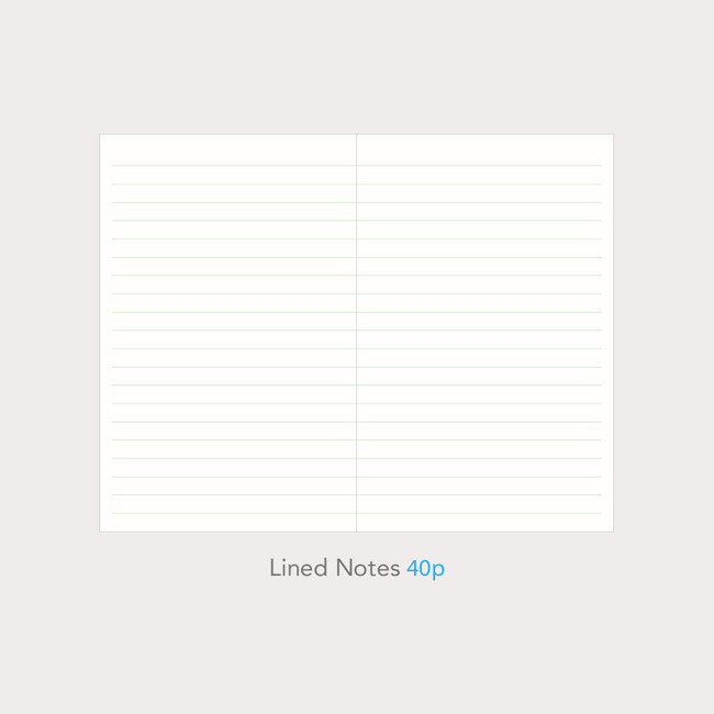 Lined Notes - 2024 A'round Small Dated Weekly Planner