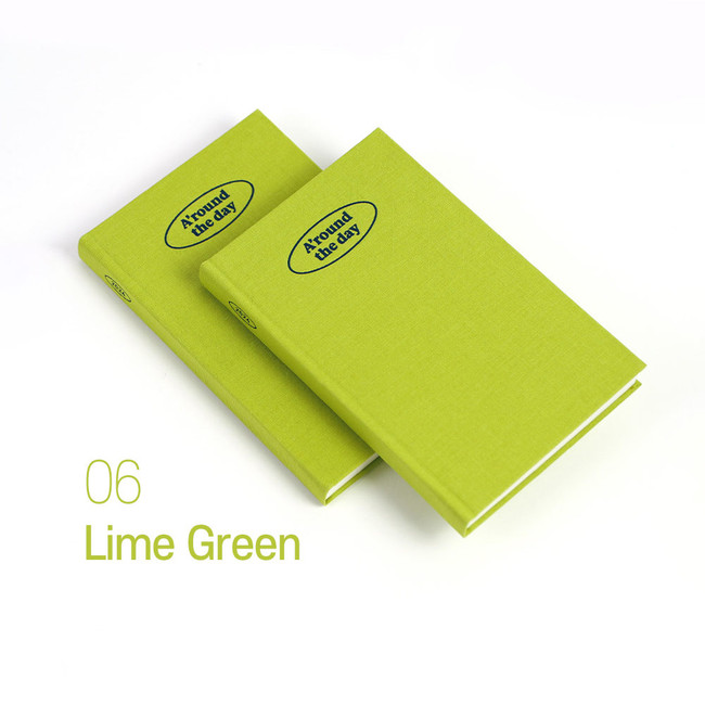 Lime green - 2024 A'round Small Dated Weekly Planner