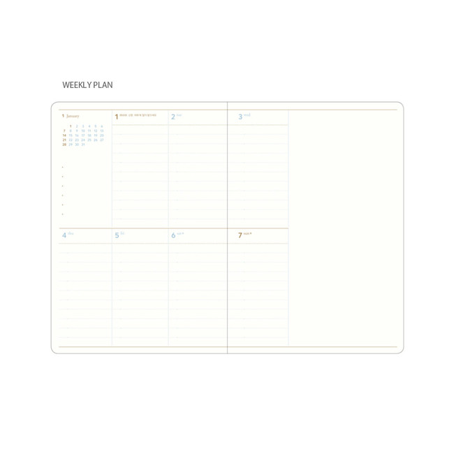 Weekly plan - 2024 Making Memory B6 Small Dated Weekly Planner Agenda