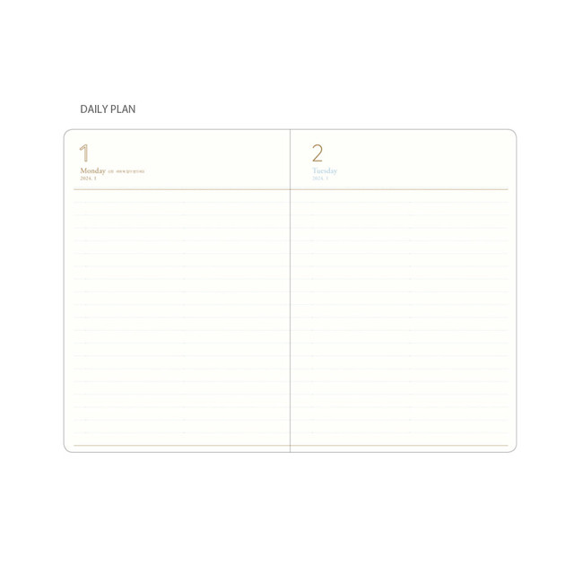 Daily plan - 2024 Making Memory B6 Small Dated Daily Diary Agenda