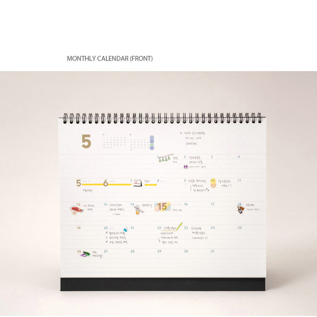 Monthly calendar - 2024 Simple Large Standing Flip Desk Calendar