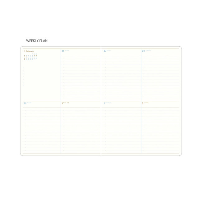 Weekly plan - 2024 Notable Memory Slim B5 Dated Weekly Planner Agenda