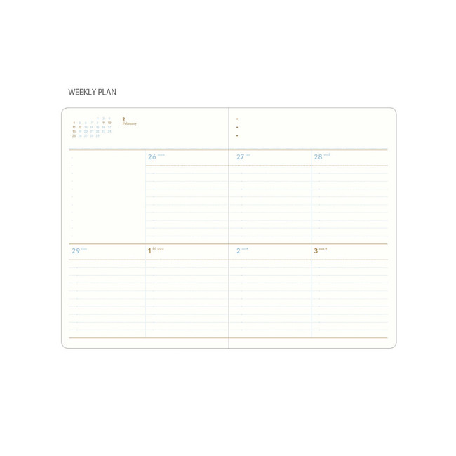 Weekly plan - 2024 Notable Memory Slim B6 Dated Weekly Planner Agenda