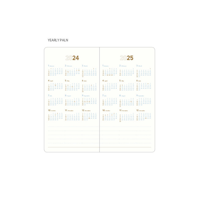 Yearly plan - 2024 Notable Memory Slim Long Dated Weekly Planner