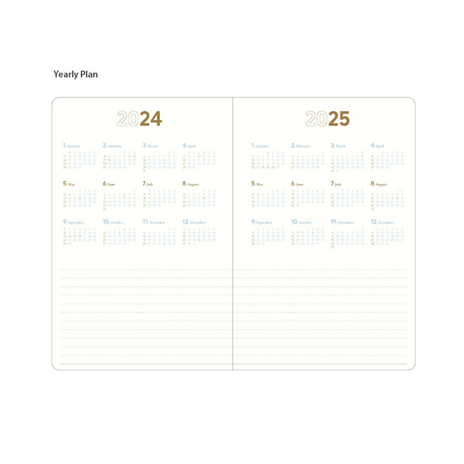 Yearly plan - 2024 Notable Memory Twin-Wire Dated Monthly Planner