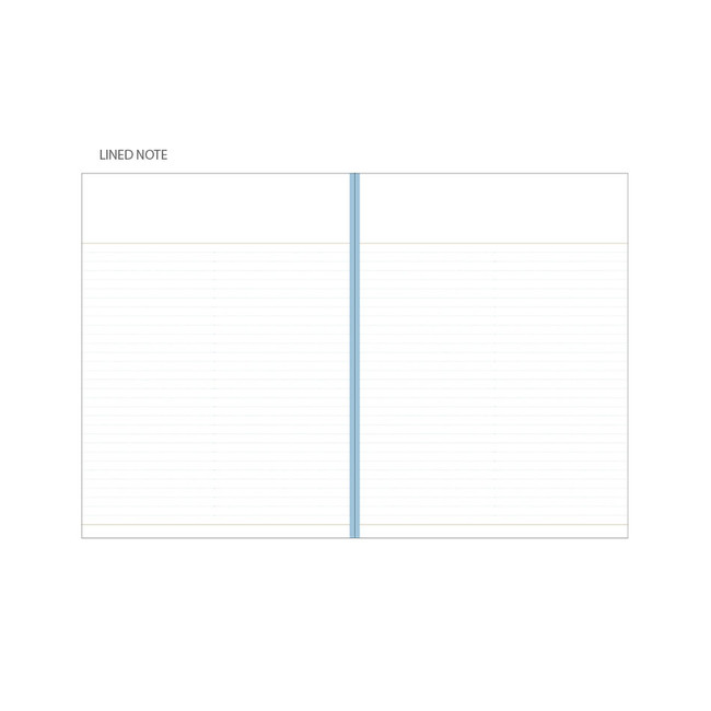 Lined note - 2024 Second A4 Twin Wire Dated Monthly Planner Agenda