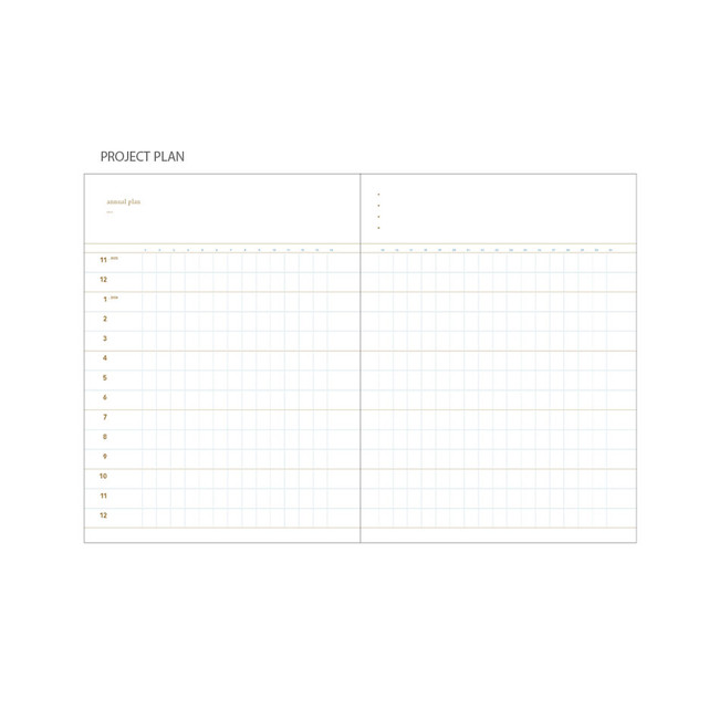 Project plan - 2024 Second A4 Twin Wire Dated Monthly Planner Agenda