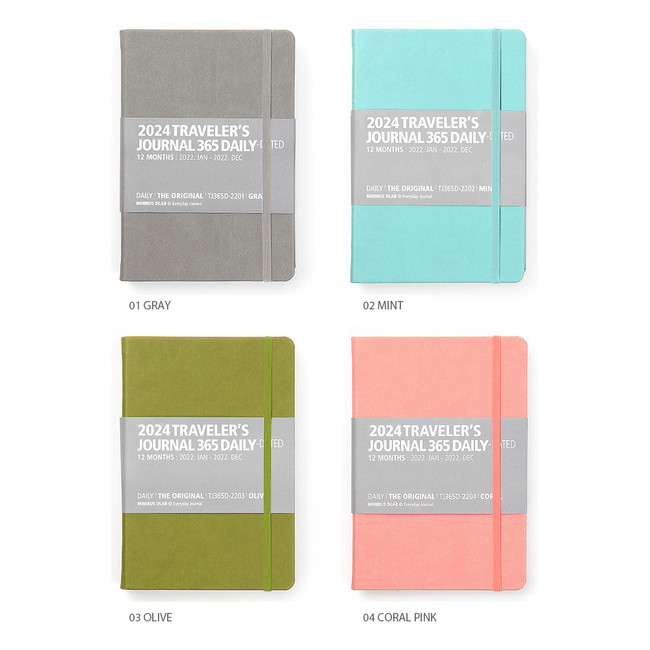 COLORS - MINIBUS 2024 Traveler's 365 Dated Daily Journal Diary
