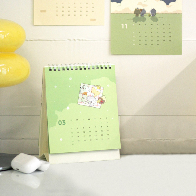 2024 Little Ccoso Friends Standing Flip Desk Calendar