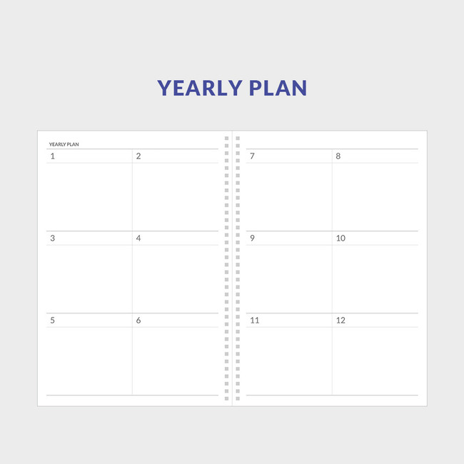 Yearly plan - 2024 Basic A4 Twin Wire Dated Monthly Planner