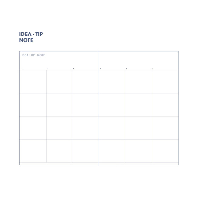 Idea, Tip, Note - 2024 A Piece of Project Dated Weekly Planner Agenda