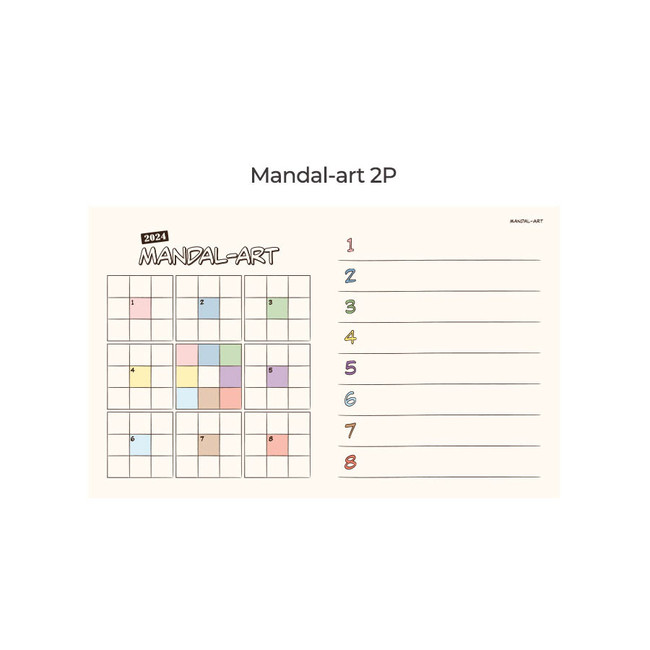 Mandal-art - 2024 Jelly Bear Dated Weekly Diary Planner