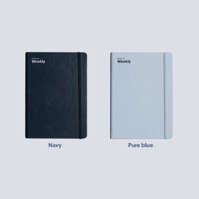 Navy, Pure blue - 2024 A Piece of Basic B6 Dated Weekly Diary Planner