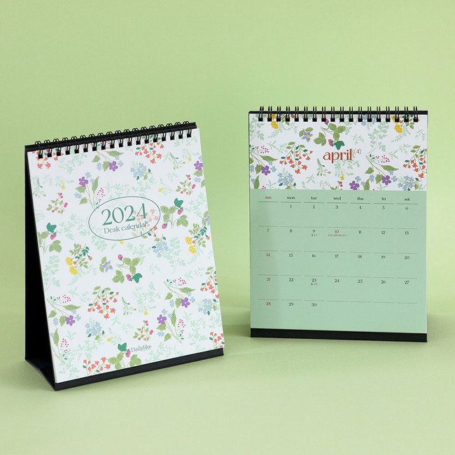 2024 Pattern Monthly Standing Flip Desk Calendar