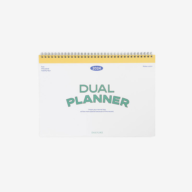 2024 Make a Plan Dual A4 Dated Monthly Desk Planner