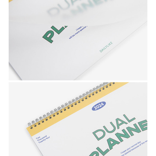 PP cover - 2024 Make a Plan Dual A4 Dated Monthly Desk Planner