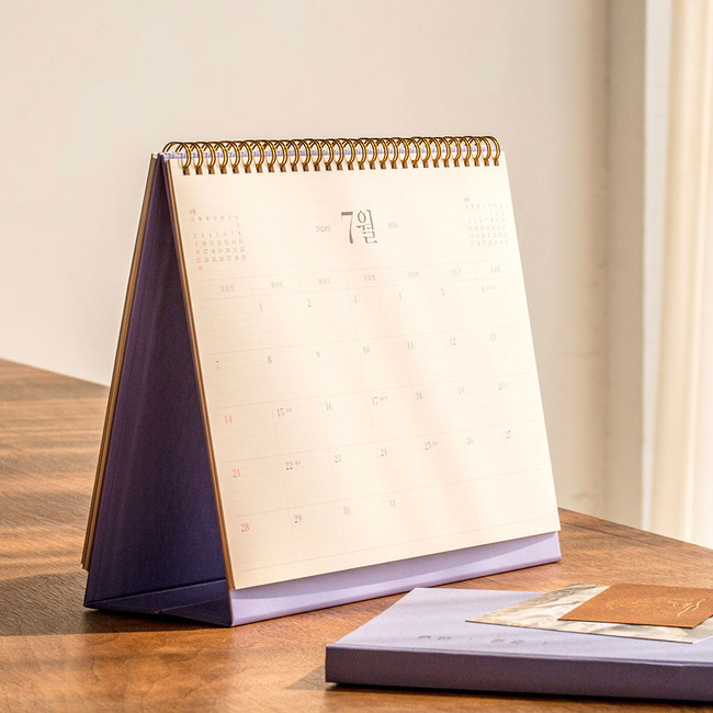 2024 Daily life Monthly Standing Flip Desk Calendar