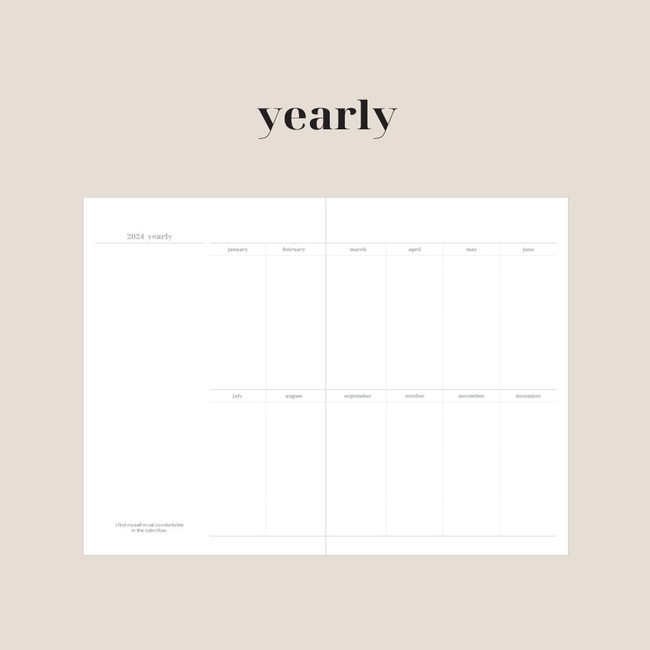 Yearly - 2024 On A Day Hardcover B6 Dated Weekly Planner