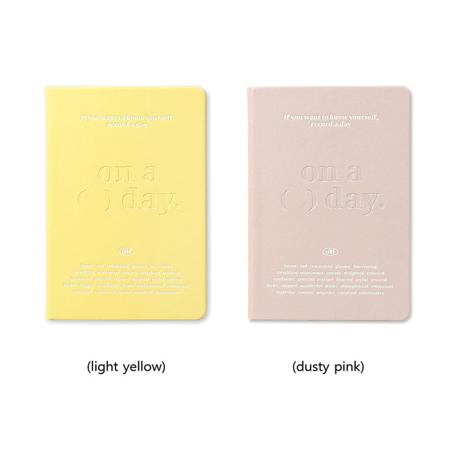 Light yellow, Dusty pink - 2024 On A Day Hardcover B6 Dated Weekly Planner