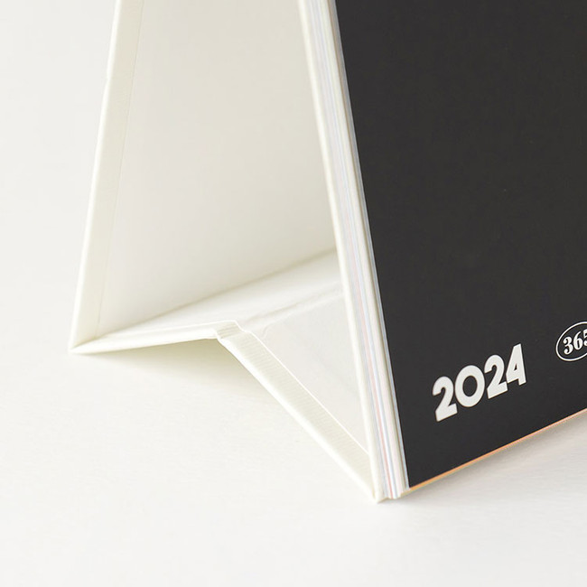 Detail of 2024 365 Slim Desk Monthly Standing Flip Desk Calendar