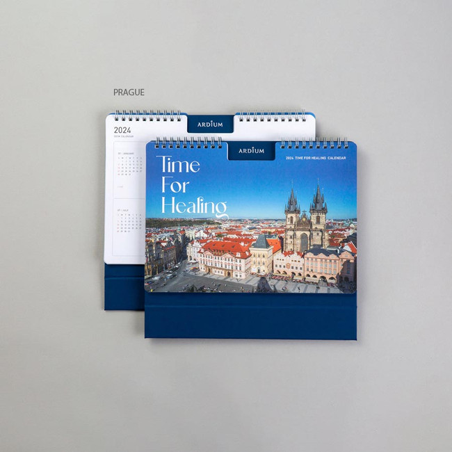 Prague - 2024 Time For Healing Photo Standing Flip Desk Calendar