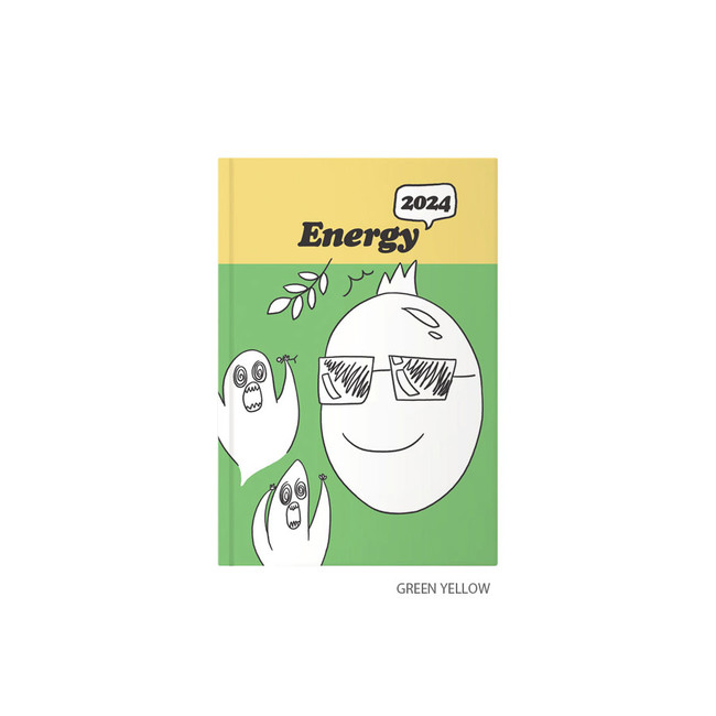 Green yellow - 2024 Energy Hardcover Dated Weekly Planner Diary