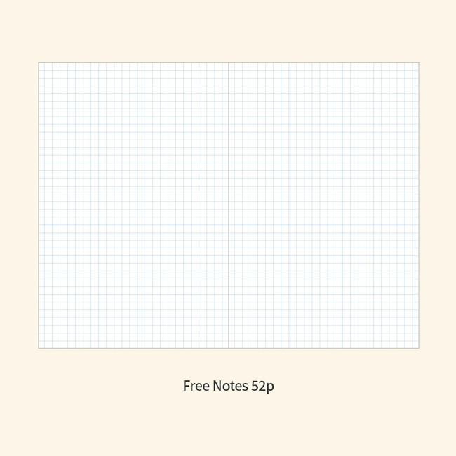 Grid notes - Collected 6 Month B6 Dateless Weekly Diary Planner