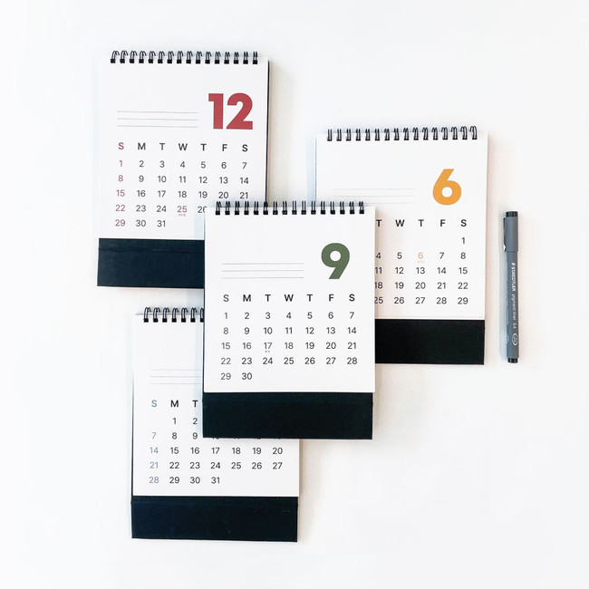2024 Welcome Monthly Standing Flip Desk Calendar