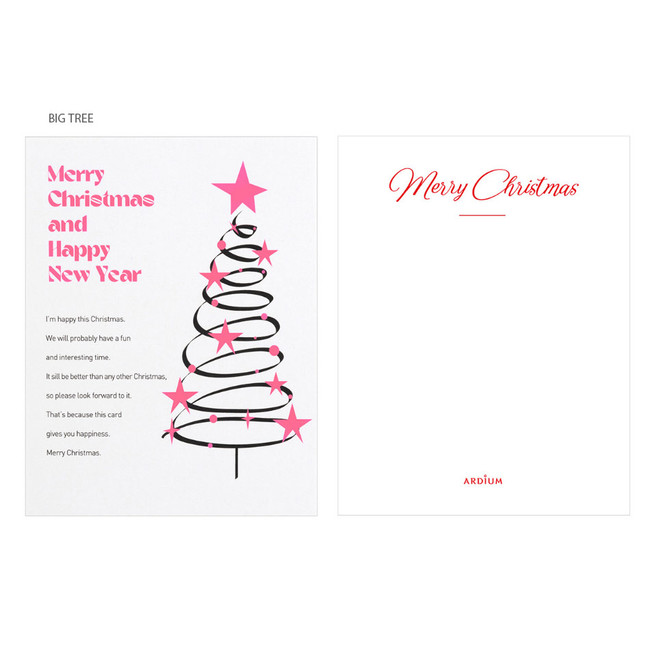 Big tree - Ardium Merry Christmas Card with Envelope