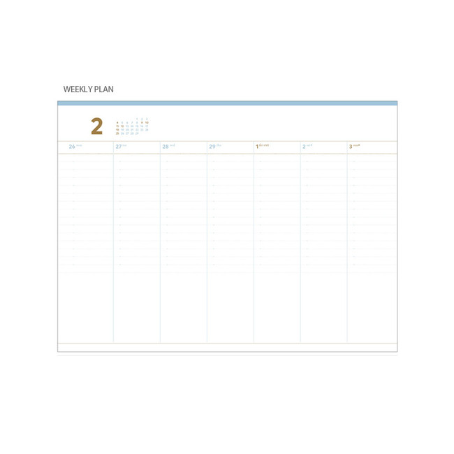 Weekly plan - 2024 Second A4 Twin Wire Wide Dated Weekly Planner