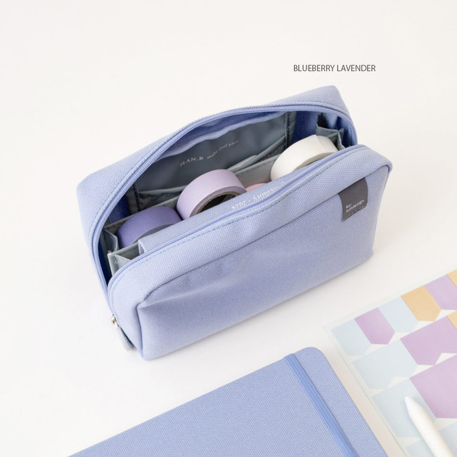 Blueberry lavender - Byfulldesign Basic Bankbook Pouch Organizer Ver6