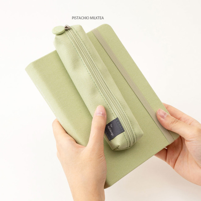 Pistachio milktea - Byfulldesign Small Slim Single Pencil Case