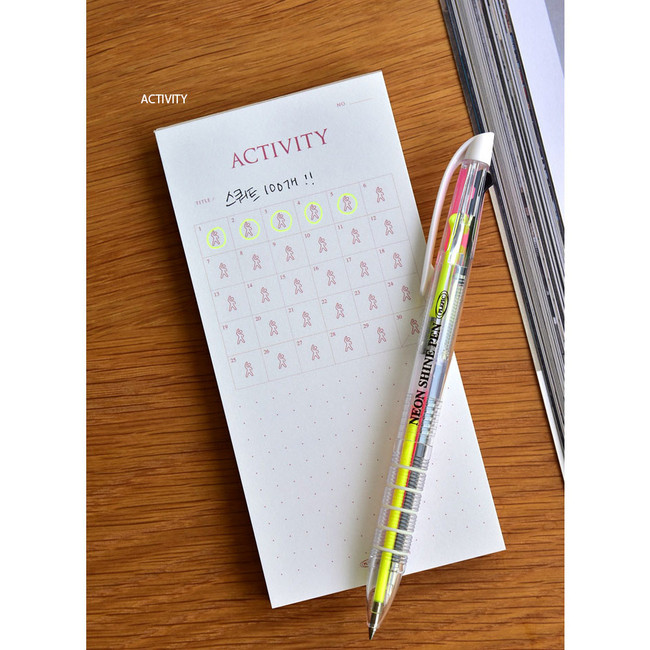 Activity - Plepic Challenge Goal Tracker Pop-up Standing Notepad