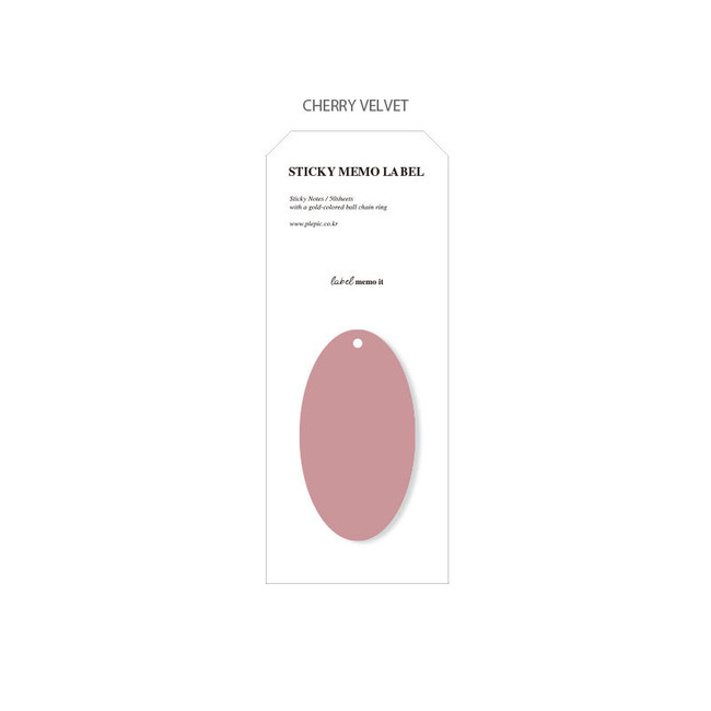 Cherry velvet - Plepic Collector Label Sticky Memo Notepads