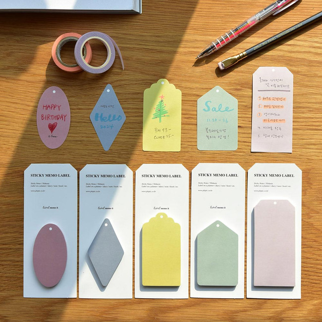 Plepic Collector Label Sticky Memo Notepads