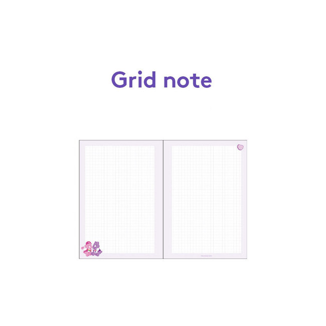 Grid note - Card Bears 6-Ring Hardcover A5 Undated Diary