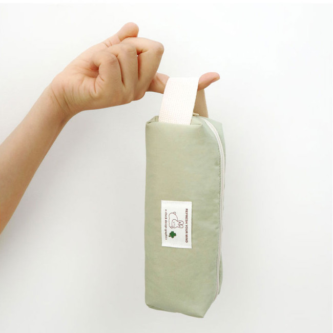 Strap - Natural Soft Rectangular Pencil Case Pen Pouch