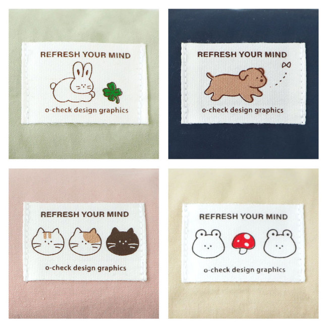 Label of Natural Soft Small Zipper Pouch