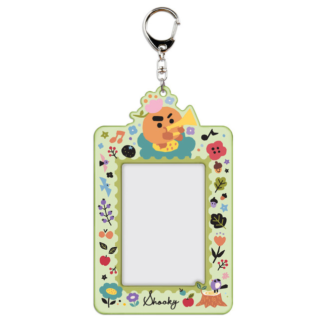 Front - BT21 Shooky Photo Holder with Key Ring