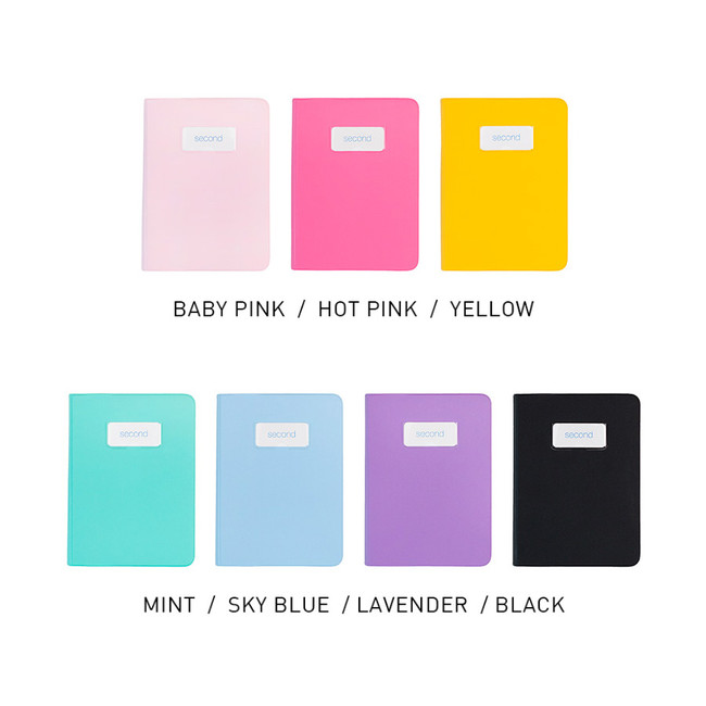 Colors of 2NUL Second Undated Weekly Diary Planner