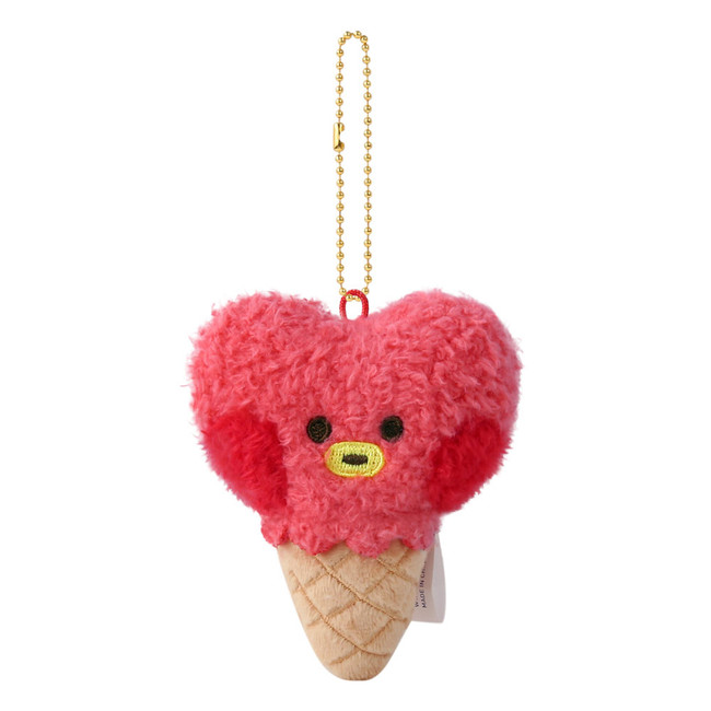 BT21 Minini Tata Ice Cream Plush Keyring Keyclip