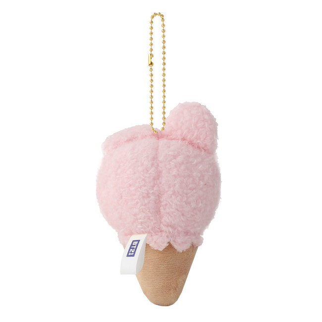 BT21 Minini Cooky Ice Cream Plush Keyring Keyclip