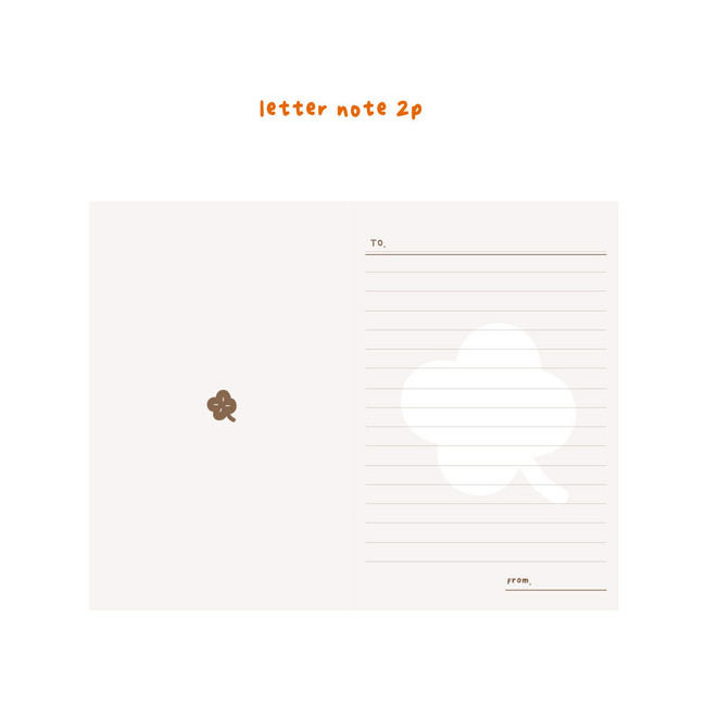 letter note - O-Check Best Wish 100 Days Dateless Daily Planner 