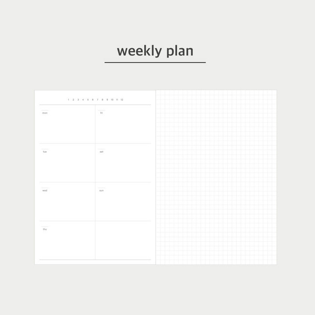 Weekly plan - O-Check Here All My Days Dateless Weekly Diary Planner 