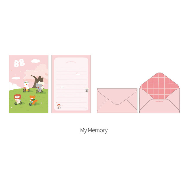 My Memory - Brunch Brother Letter Paper and Envelope Set