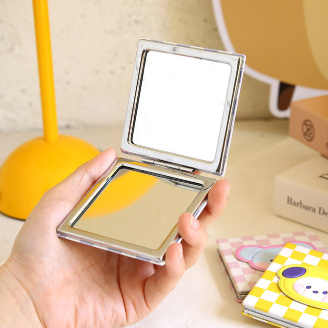 Inside of BT21 Compact TATA Double Sided Makeup Mirror